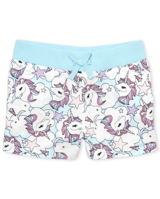 Girls Print Pull On Shorts