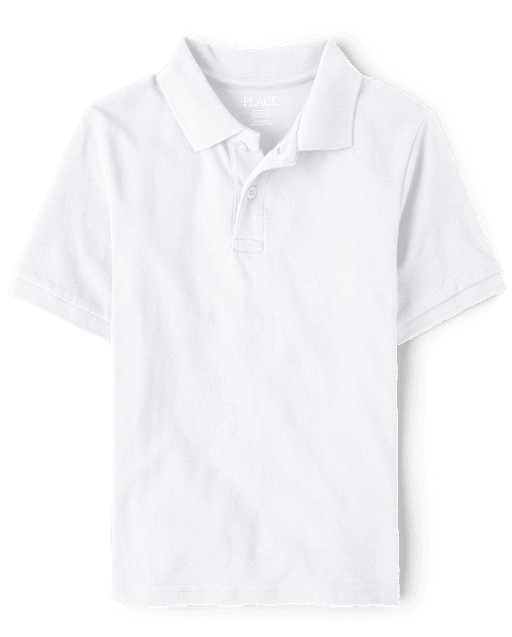Polo de piqué uniforme para niños