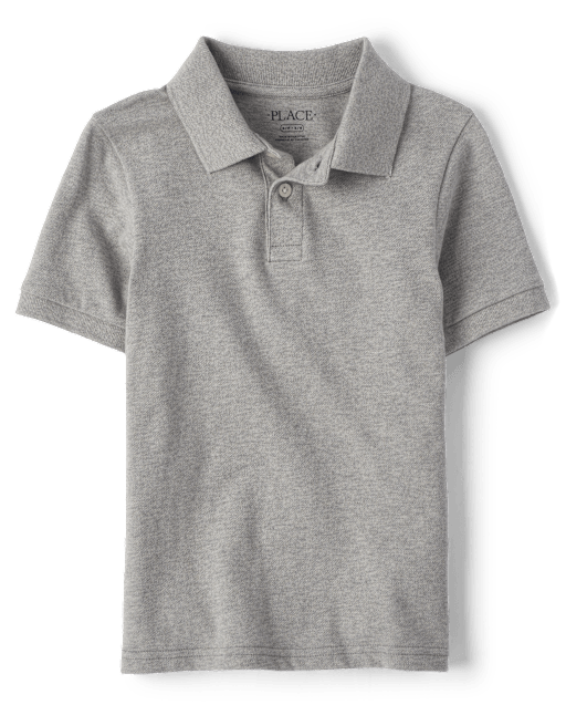 Polo de piqué uniforme para niños