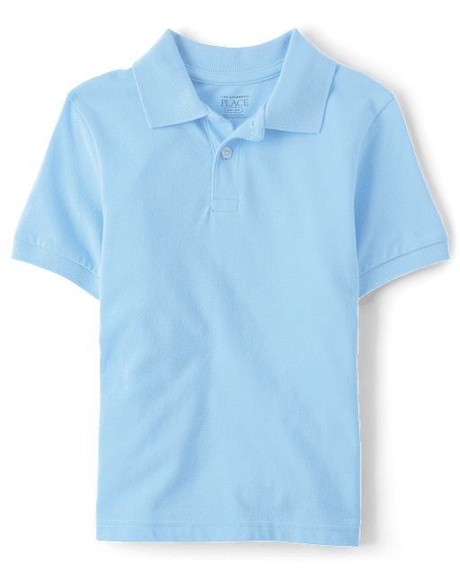 Polo de piqué uniforme para niños