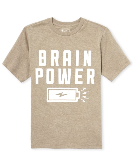 Boys Brain Power Graphic Tee