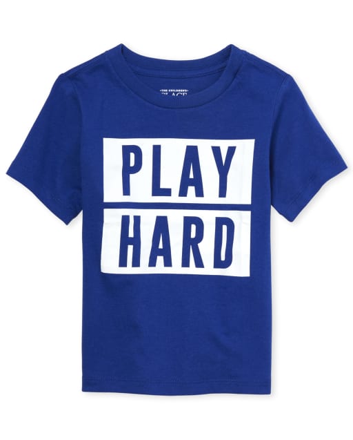 Baby And Toddler Boys Dad And Me Play Hard Matching Graphic Tee