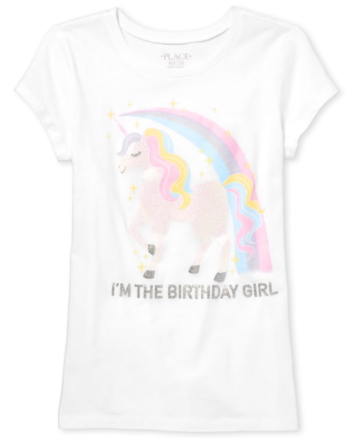 glitter birthday girl shirt
