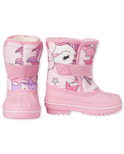 girls unicorn winter boots