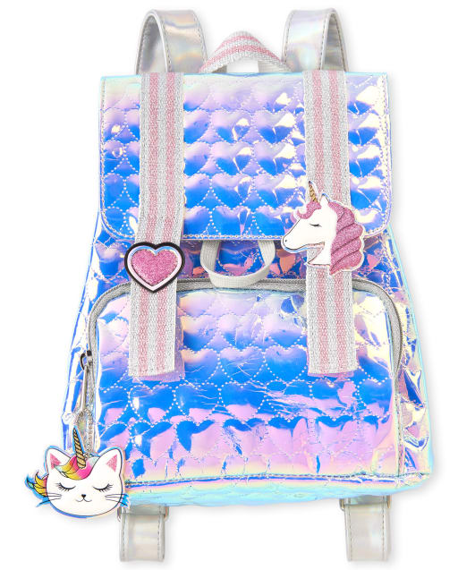 mini backpack holographic