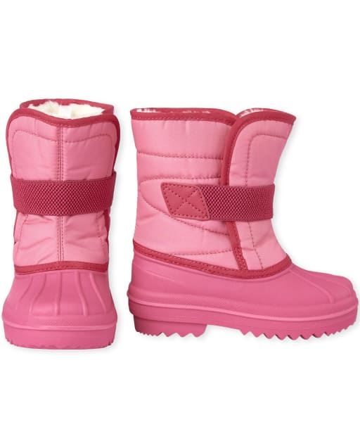 Toddler Girls Canvas Snow Boots