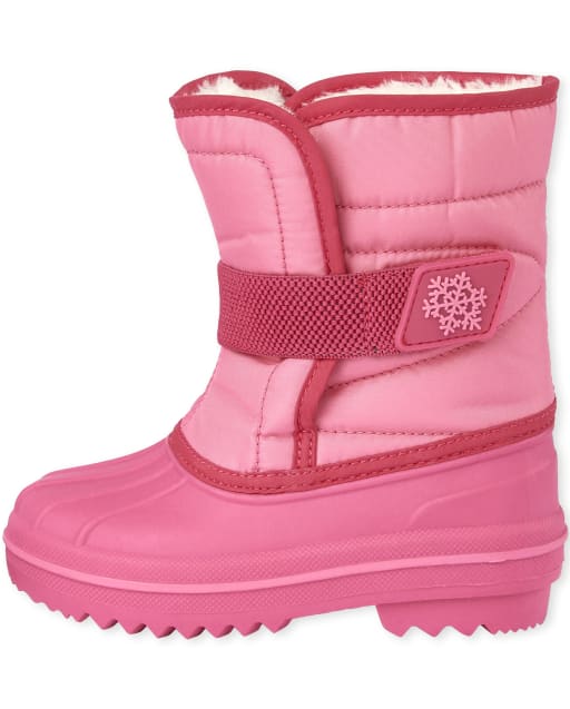Toddler Girls Canvas Snow Boots