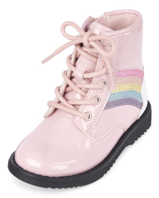 children's place pink boots