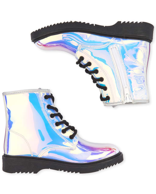 holographic girls shoes