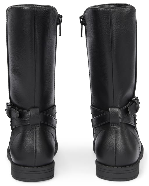 girls tall leather boots