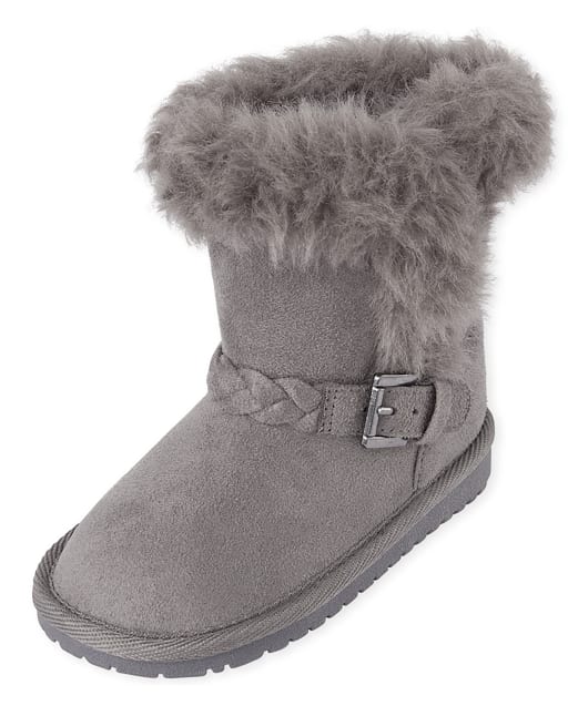 Toddler Girls Braided Boots
