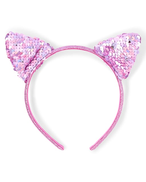 Girls Sequin Cat Ears Headband