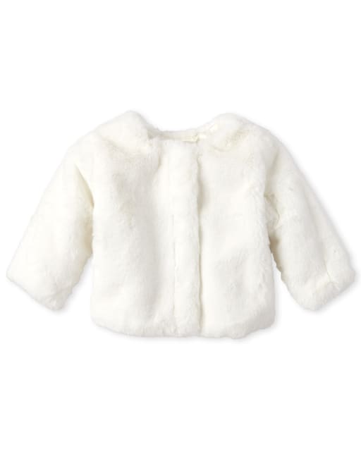 baby girl white coat
