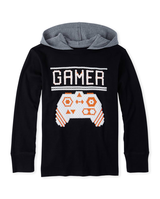 Boys Graphic Hooded Top