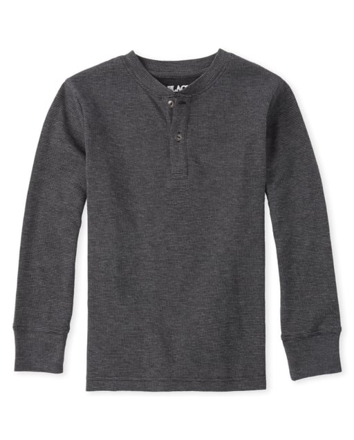 Boys Thermal Henley Top