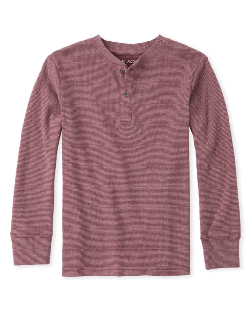 Boys Thermal Henley Top
