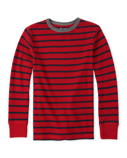 Boys Striped Thermal Top
