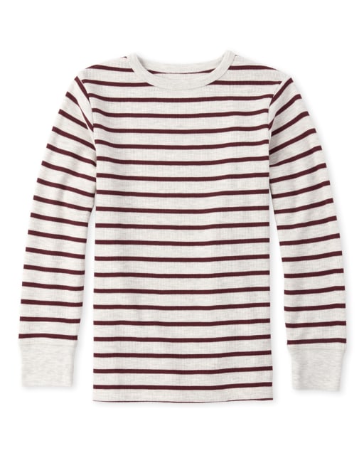 Boys Striped Thermal Top