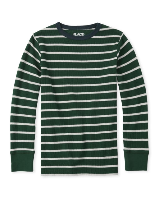 Boys Striped Thermal Top
