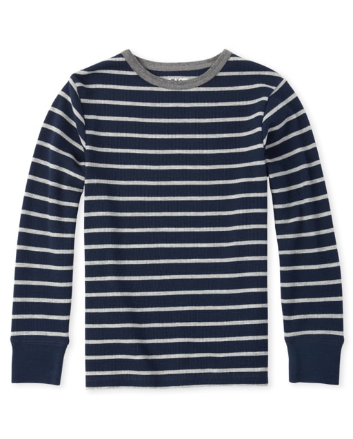 Boys Striped Thermal Top