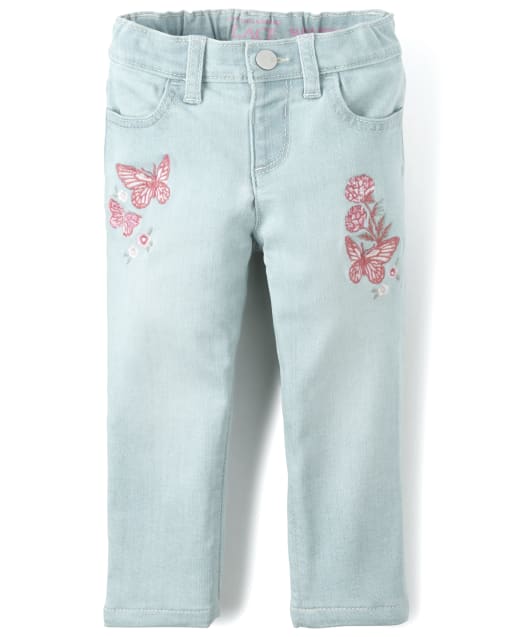 baby girl embroidered jeans