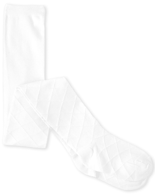 Girls Diamond Pointelle Tights