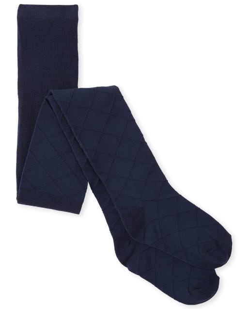 Girls Diamond Pointelle Tights