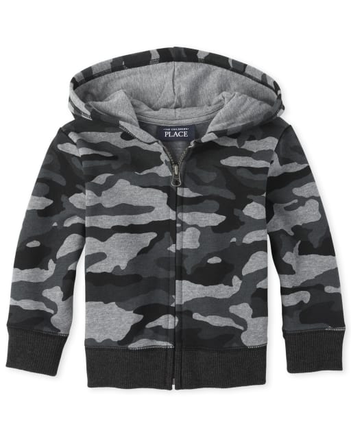 white zip up hoodie toddler