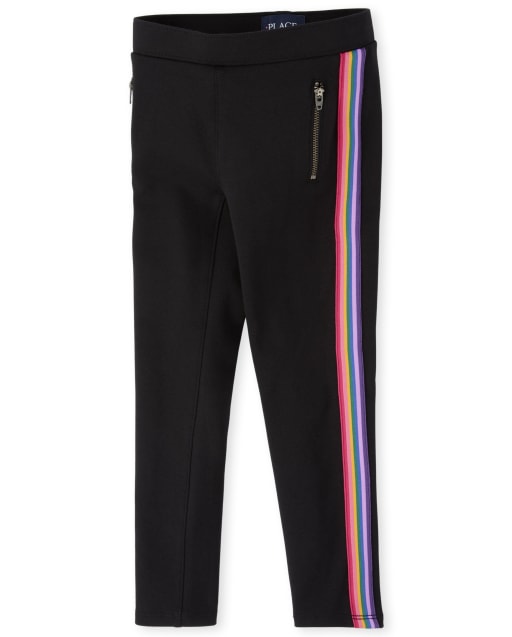 rainbow side stripe trousers