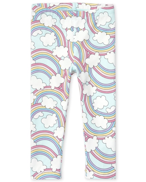 The Childrens Place Girls Baby Novelty Rainbow Printed Leggings