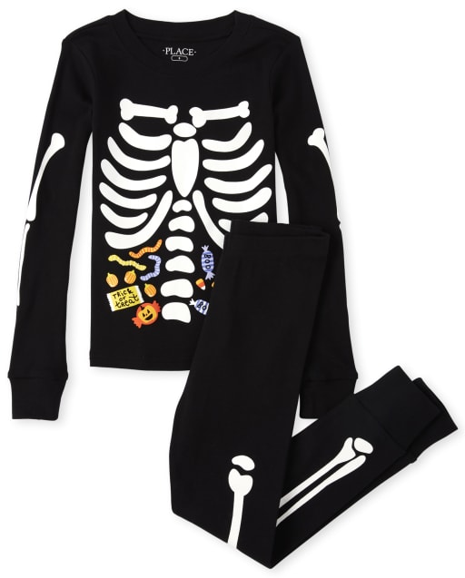 baby boy skeleton pajamas