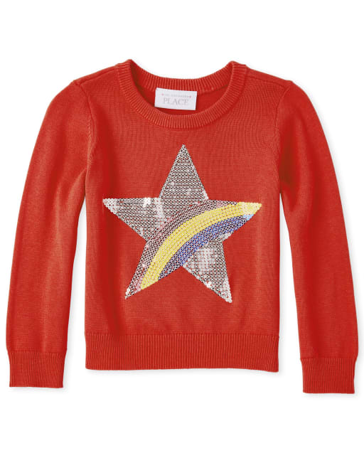 Baby And Toddler Girls Sequin Sweater