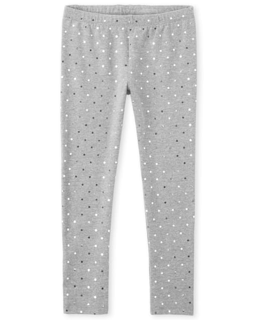 Legging à pois métallisé pour fille