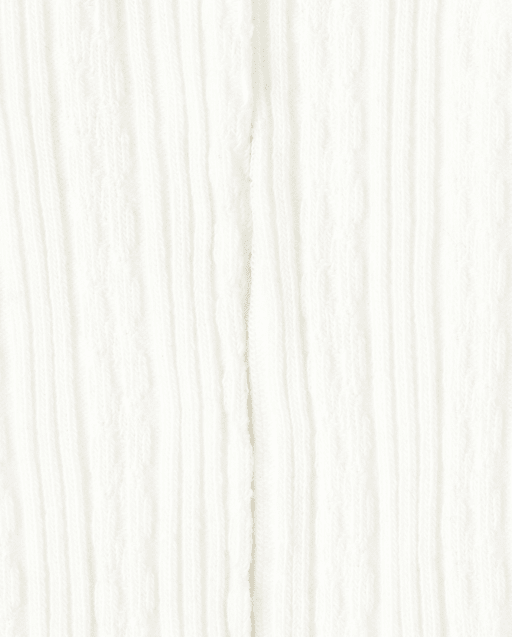 white cable knit tights baby