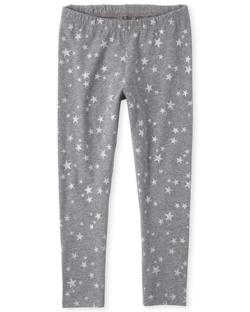 Girls Glitter Star Leggings