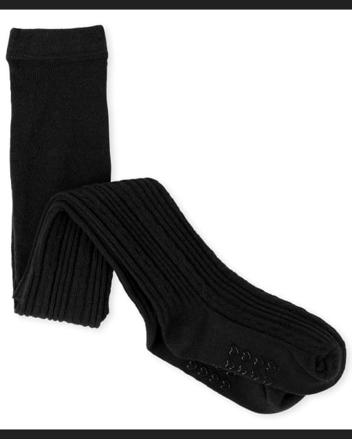Toddler Girls Cable Knit Tights