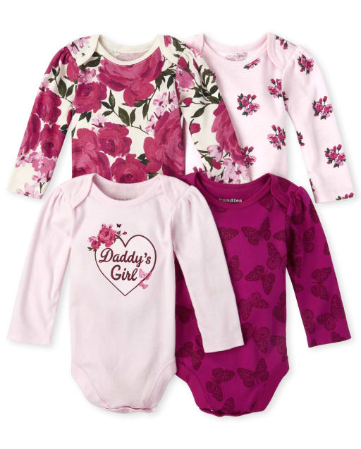 floral bodysuit baby girl