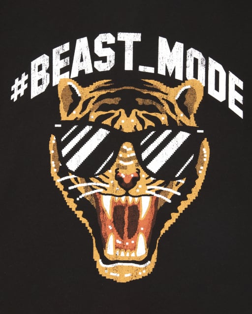 Camiseta Con Estampado De Tigre Para Ninos