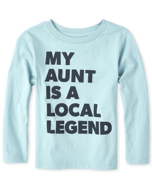 Baby And Toddler Boys Aunt Graphic Tee