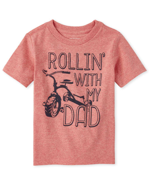 Camiseta con gráfico de bicicleta Dad para bebés y niños pequeños