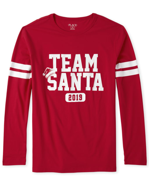 Adult Matching Family Team Santa Graphic Tee
