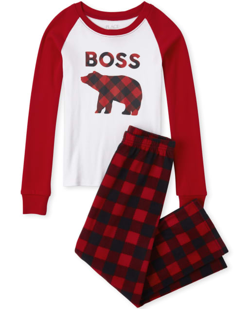 boys buffalo check pajama pants
