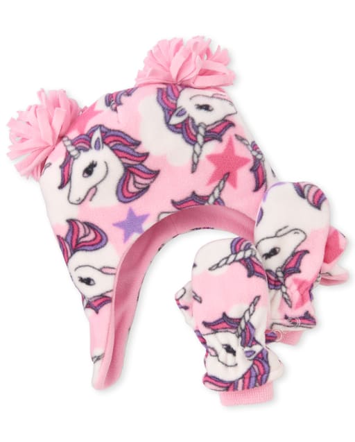 The Childrens Place Baby Girls Toddler Floral Ski Mittens