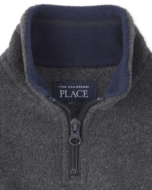 boys half zip jumper