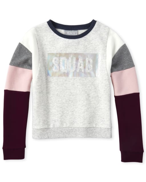 Sweat-shirt en tissu éponge Active Squad pour fille