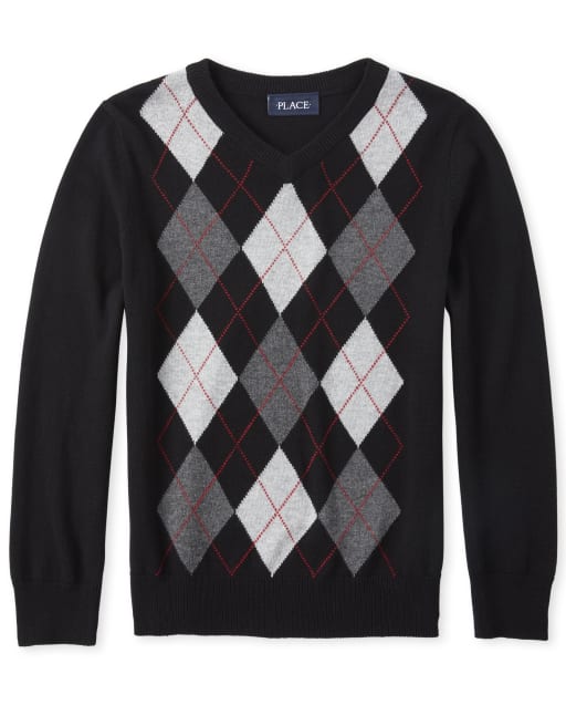 boys argyle sweater