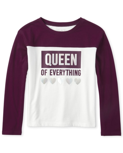 Girls Active Foil Football Top