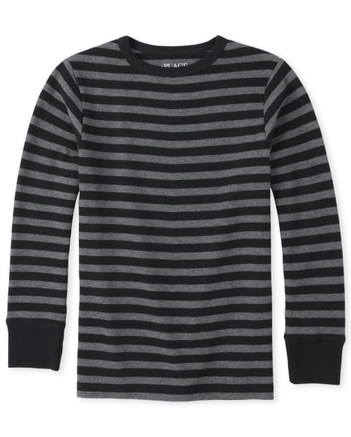 Boys Striped Thermal Top
