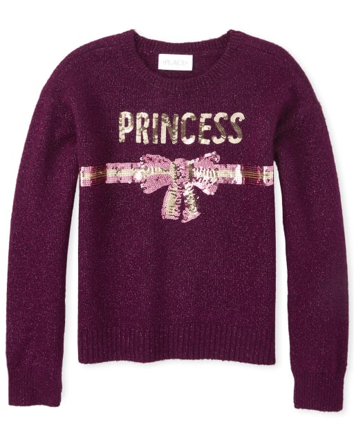 Girls Embellished Sweater