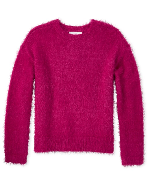 Girls Glitter Eyelash Sweater